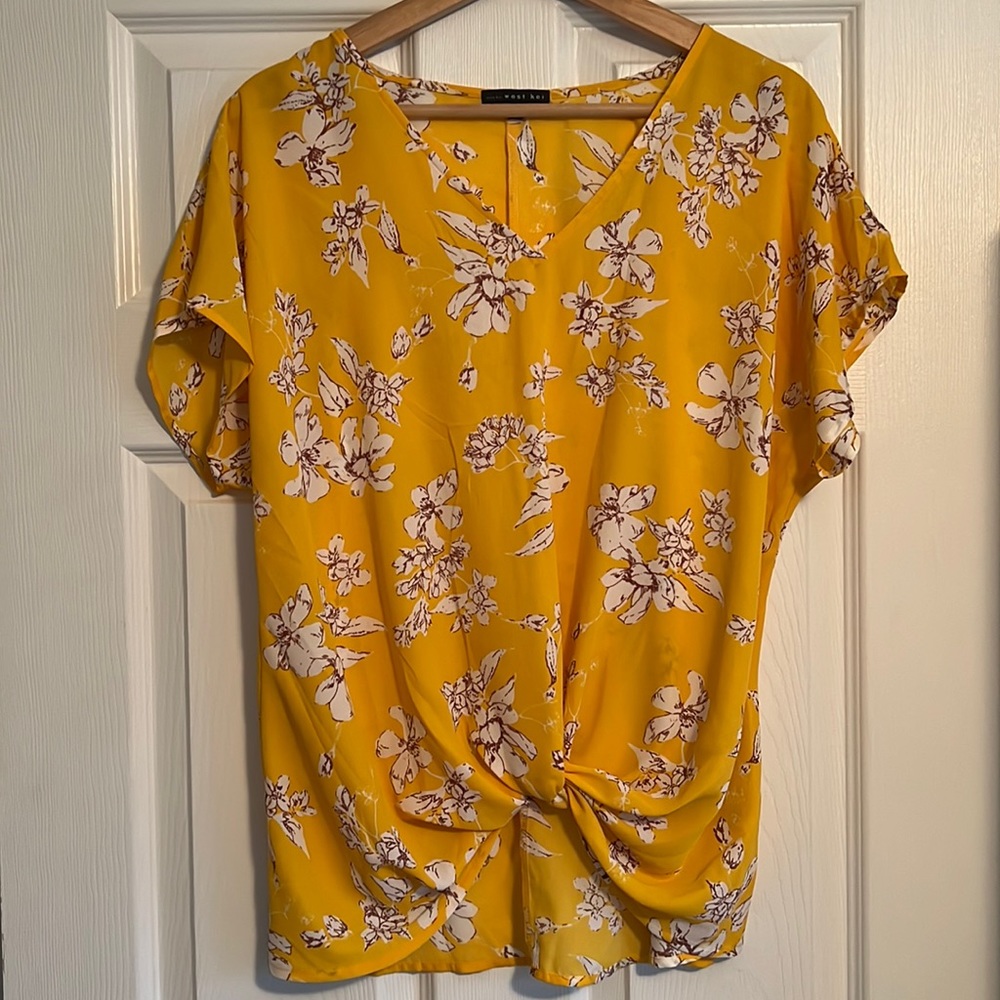 Yellow Floral Shirt